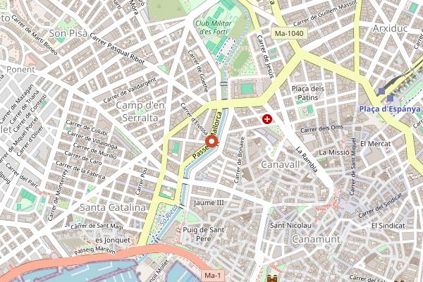 Map showing Brassclub in Palma