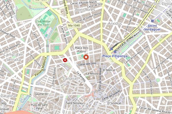 Map showing Celler Sa Premsa in Palma