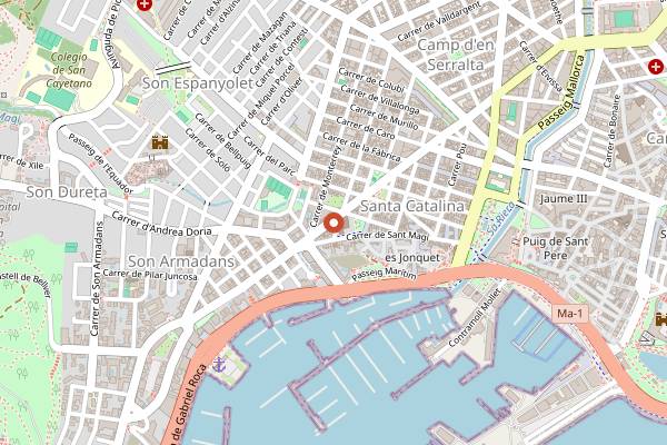 Map showing Stagier Bar in Palma