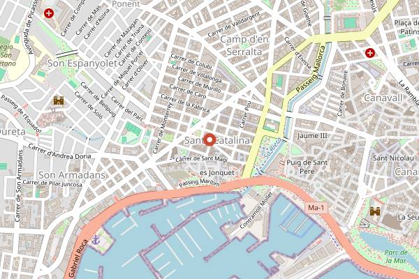 Map showing Sumaq in Palma
