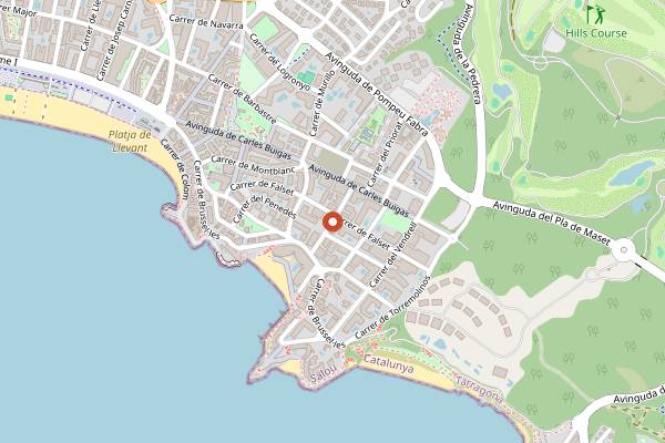 Map showing Metropolitan in Salou