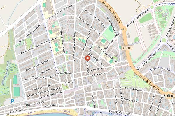 Map showing Coffee Break in Salou