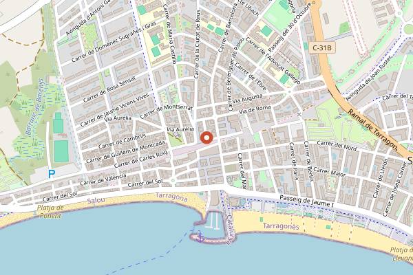 Map showing Sama Sama Veggie in Salou