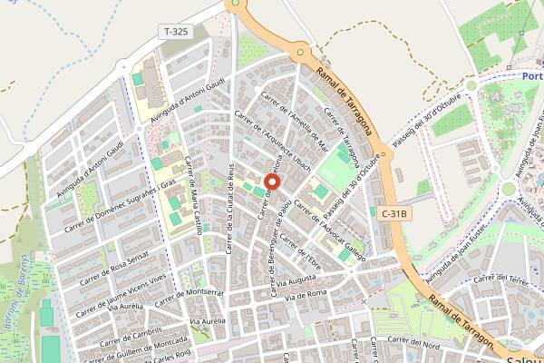 Map showing Huma in Salou