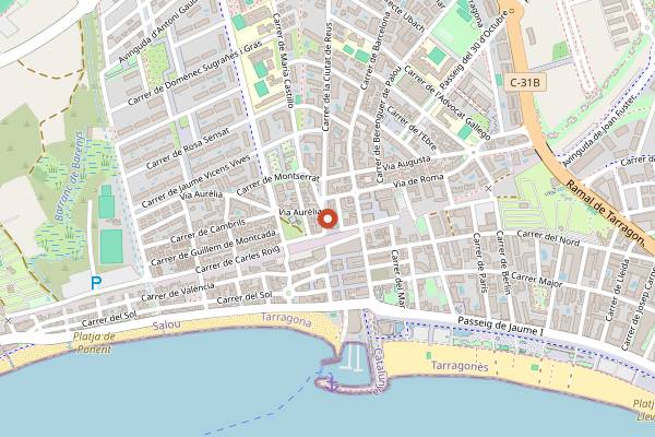 Map showing Naioh Café & Brunch in Salou