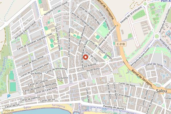 Map showing MRKT Gastrobar in Salou