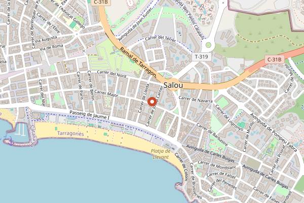 Map showing Carbònic in Salou
