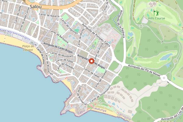 Map showing Deluxe Salou in Salou
