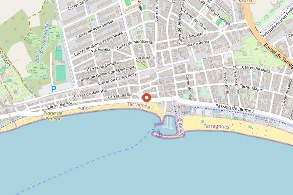 Map showing 4R Casablanca Restaurant in Salou