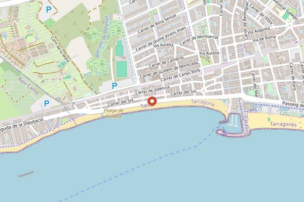 Map showing Bufacaldos in Salou