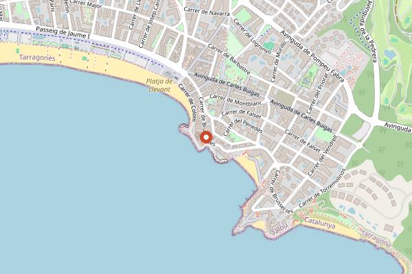 Map showing Panorama Nikkei Bar in Salou