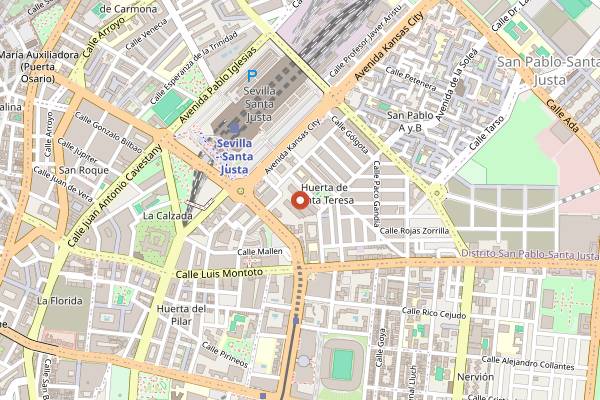 Map showing Viandela in Seville