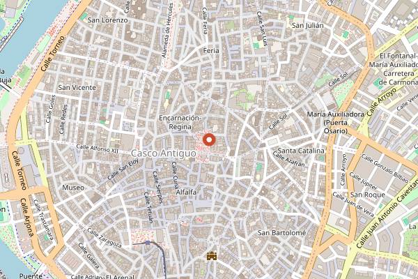 Map showing La Mala Brunch in Seville
