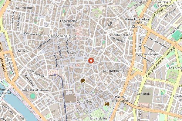 Map showing Bar Alfalfa in Seville