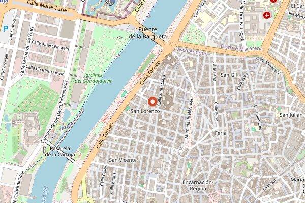 Map showing Manolo Leon in Seville