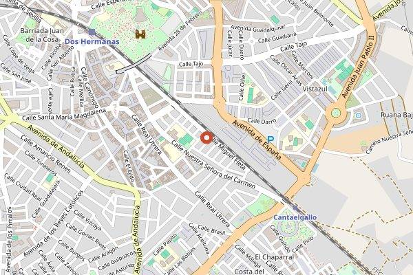Map showing Ineffable Coffee Roasters in Seville