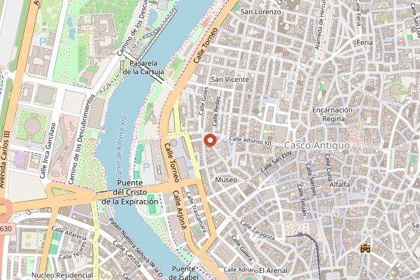 Map showing Selva Coffee in Seville
