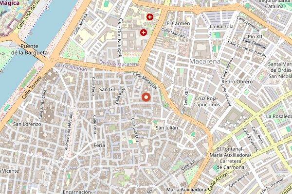 Map showing Al Wadi in Seville