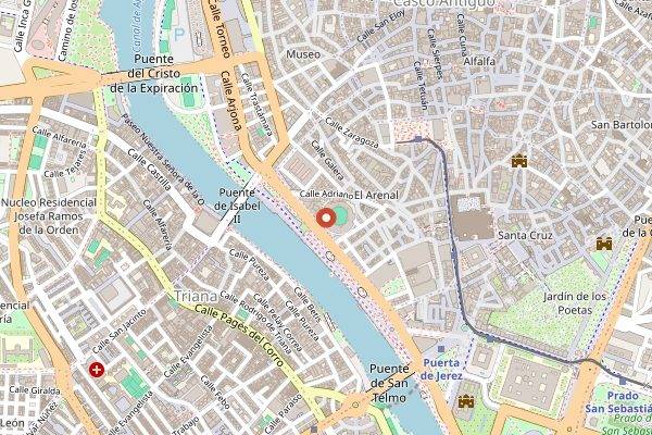 Map showing Bienal de Flamenco de Sevilla in Seville