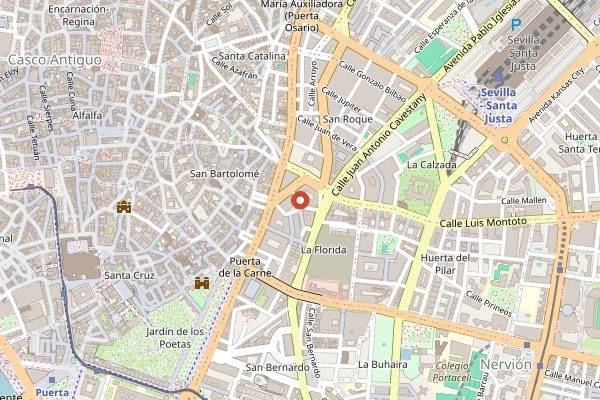 Map showing Abantal in Seville