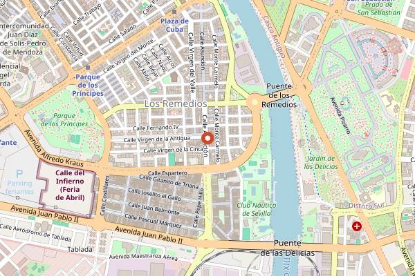 Map showing Sal y Tomate in Seville