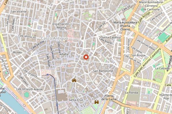 Map showing Bar Garlochi in Seville