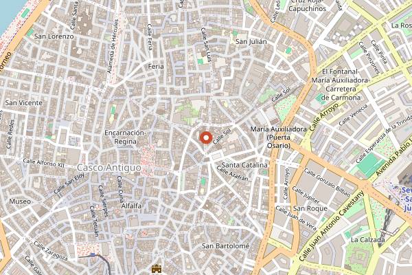 Map showing El Perro Andaluz in Seville