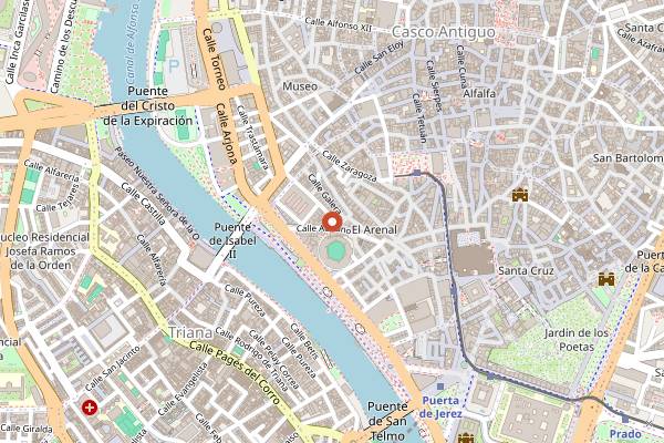 Map showing Manana Cocktail Club in Seville