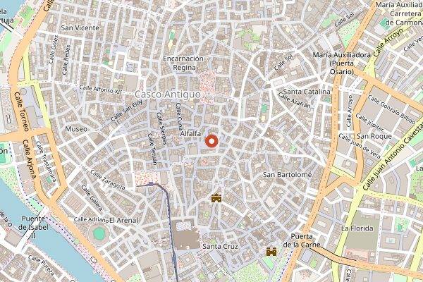Map showing Bar Sal Gorda in Seville