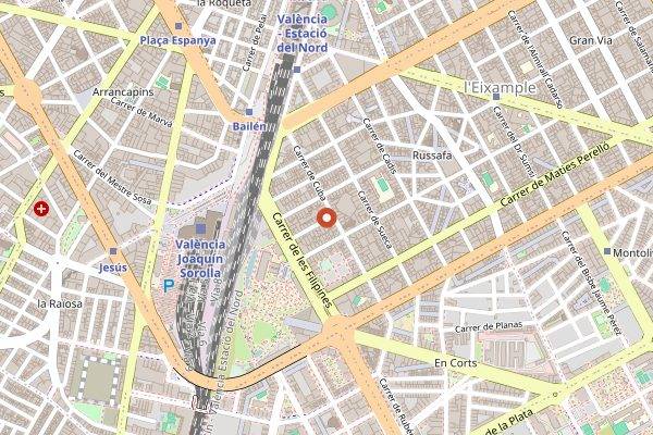 Map showing Dulce de Leche Boutique in Valencia