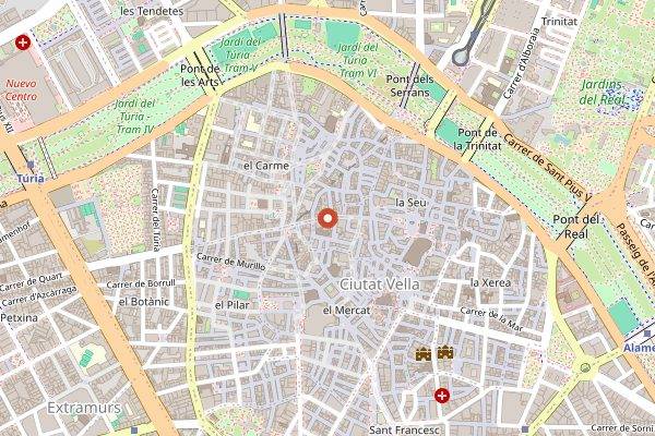 Map showing Café Sant Jaume in Valencia
