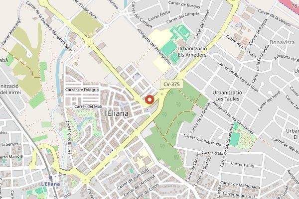 Map showing Syra Coffee in Valencia