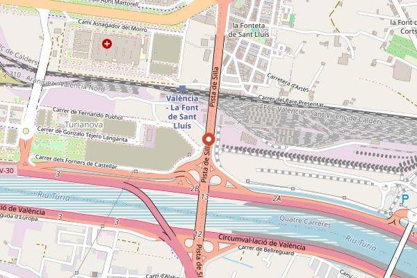 Map showing Ubik Cafe in Valencia