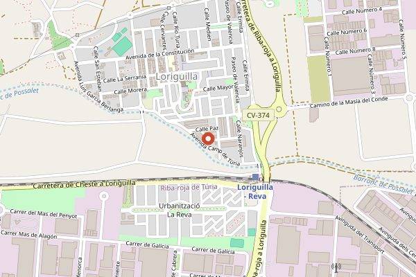Map showing Rice Paella Workshop in Valencia