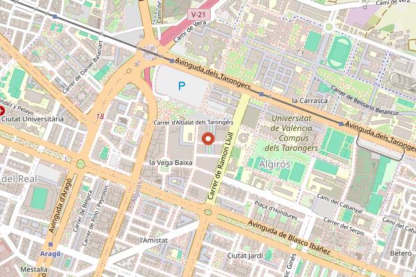 Map showing Balansiya in Valencia