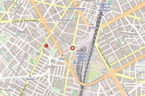 Map showing La Tastaolletes in Valencia