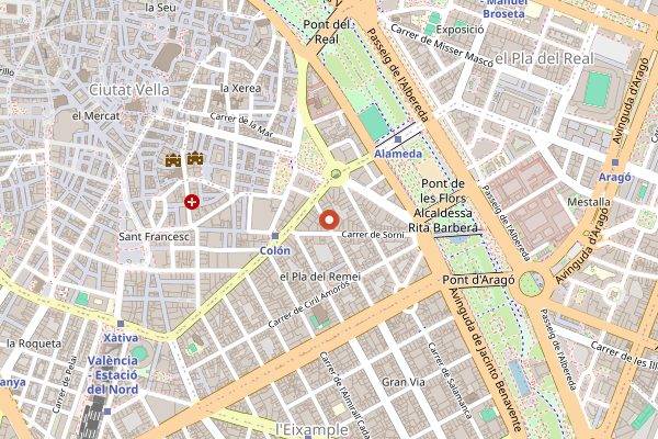 Map showing Shiraz in Valencia