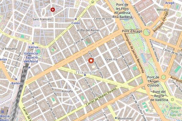 Map showing Riff in Valencia