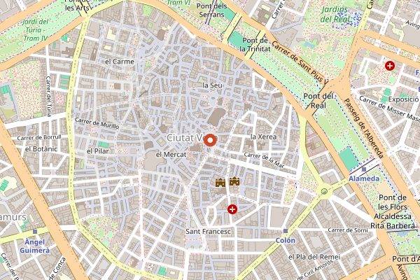 Map showing Devour Valencia Food Tours in Valencia