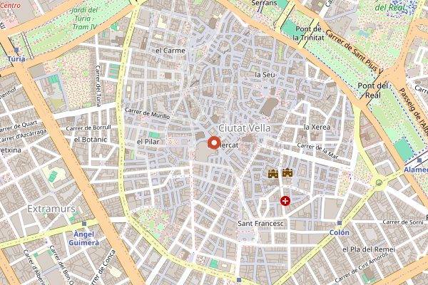 Map showing Do Eat Better Experience in Valencia