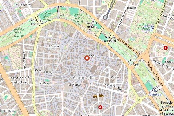 Map showing Sea Saffron in Valencia