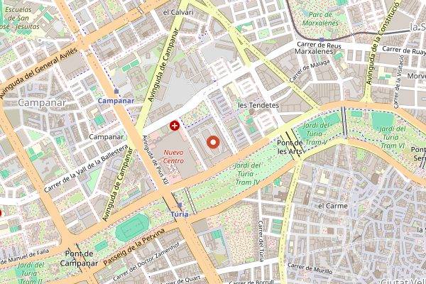 Map showing Bar Ricardo in Valencia