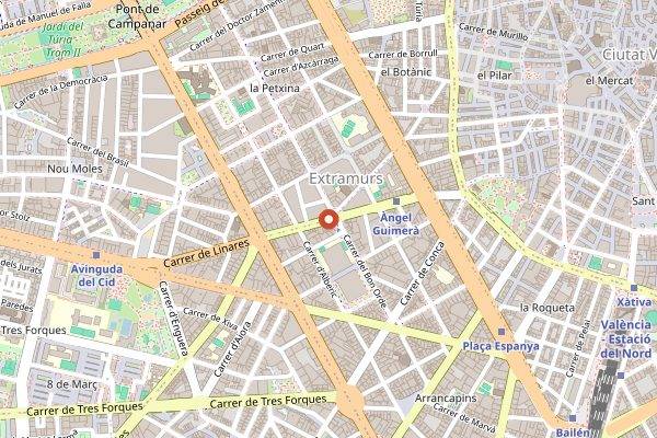 Map showing Rausell in Valencia