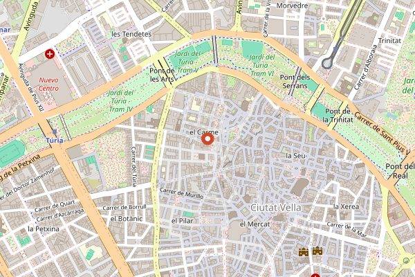 Map showing Mercado Mossen Sorell in Valencia