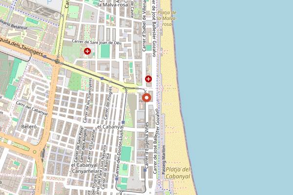 Map showing Akuarela Playa in Valencia