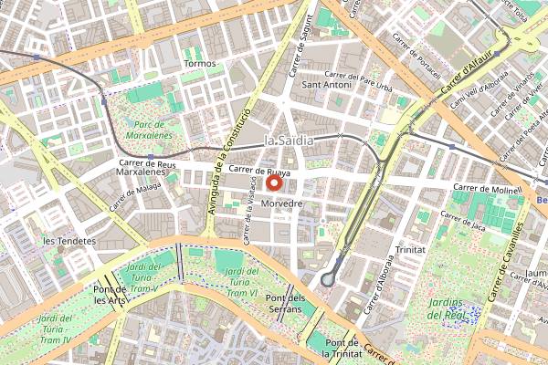 Map showing Deseo 54 in Valencia