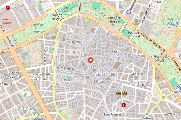 Map showing Fox Congo in Valencia