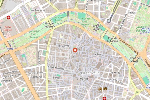 Map showing Jimmy Glass Jazz in Valencia
