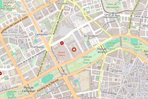 Map showing Radio City in Valencia