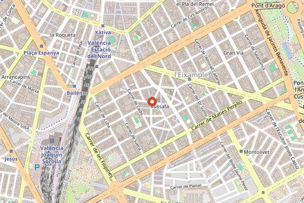 Map showing Fierro in Valencia